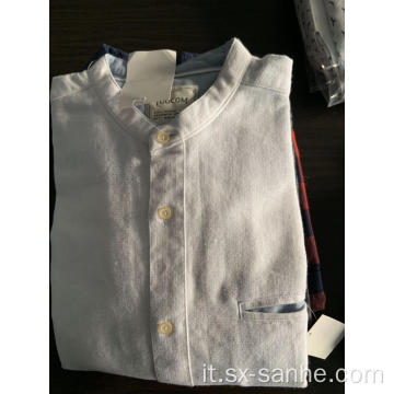 Camicia da uomo 100% cotone tinta unita